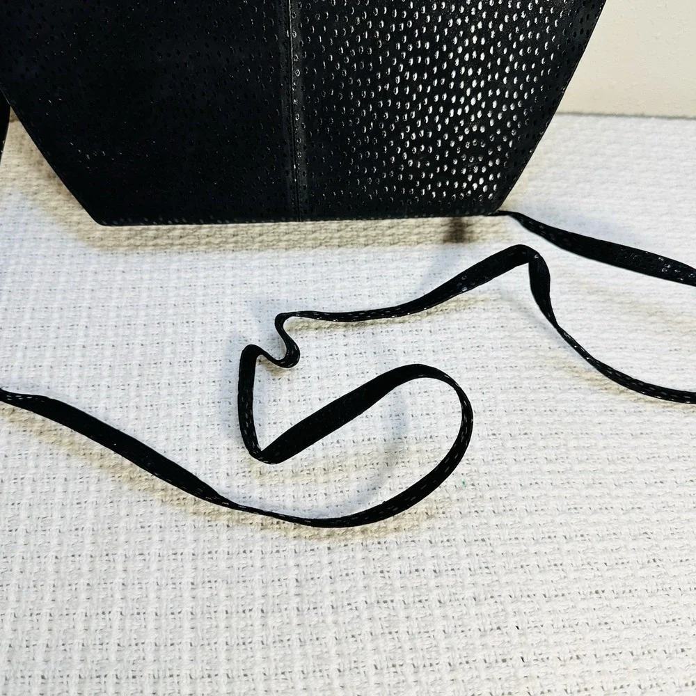 Vintage d'Rossana by‎ Charna Black Stingray Leather (Shagreen) Handbag – Gold